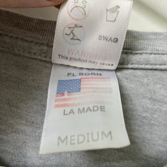 RIPNDIP Rip N Dip T-shirt Womens M Gray Prayer Hands Gray Pocket Tee Skate - Picture 6 of 7